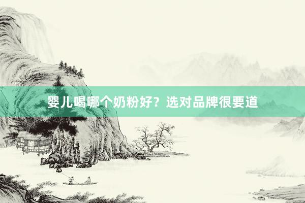 婴儿喝哪个奶粉好？选对品牌很要道